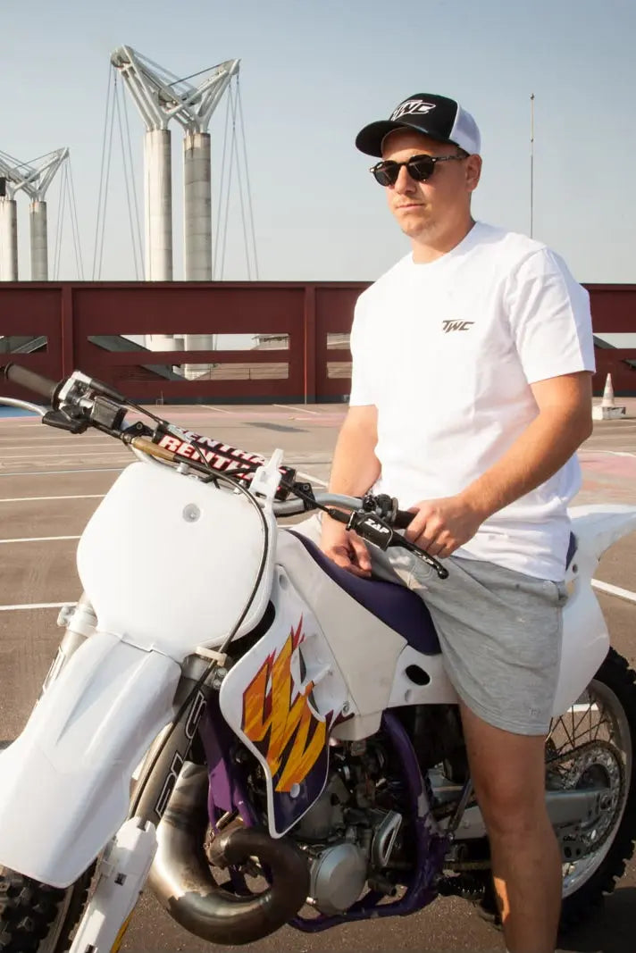 T-shirt blanc First Ride Two Wheels Company
